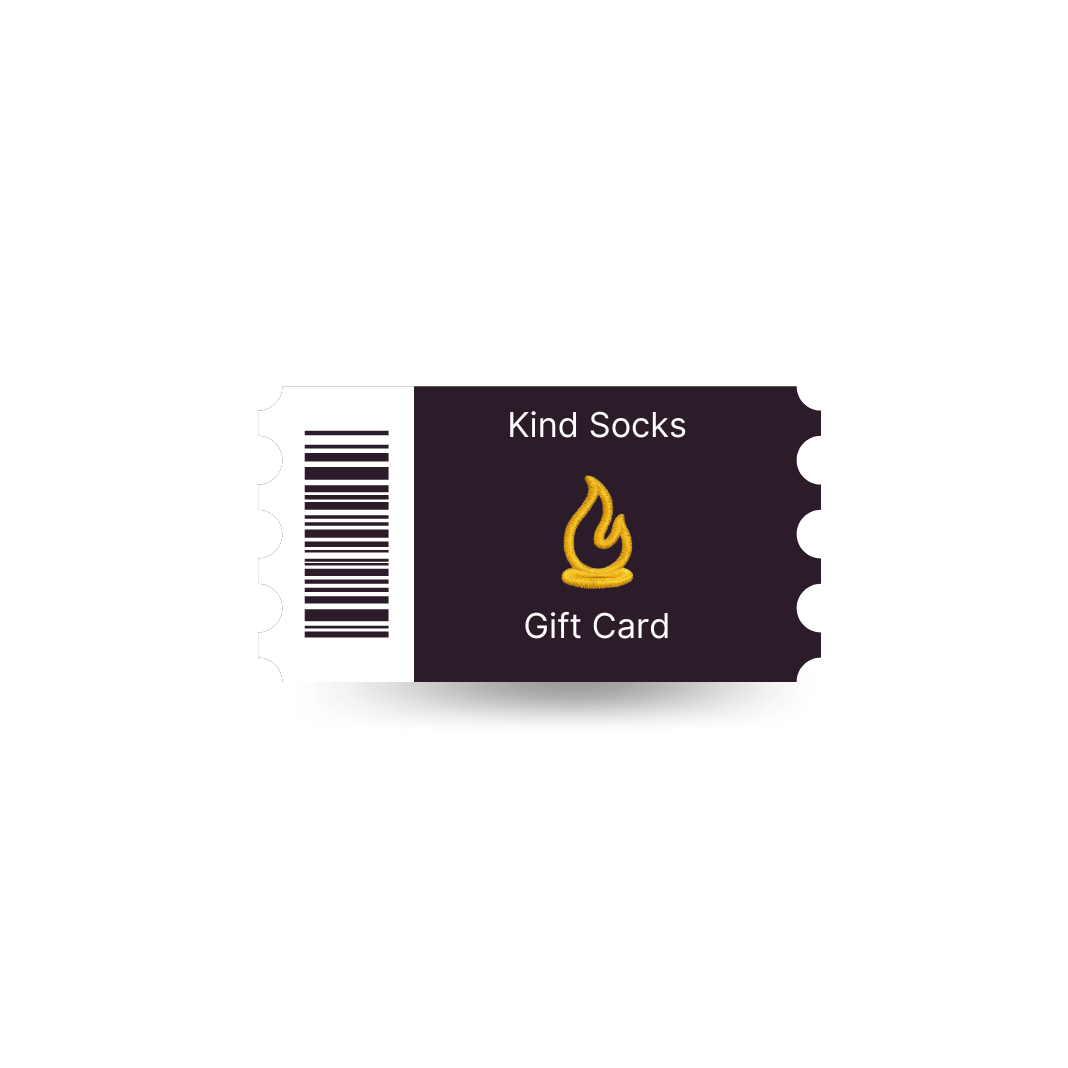 Kind Socks Digital Gift Card Instant. Sustainable. Always fits. - Kind Socks, Gift Cards - Socks, [product_material] - Organic Cotton