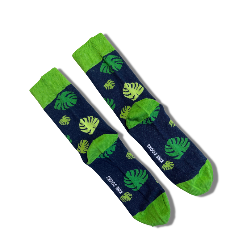Monstera Sock - Kind Socks, Socks - Socks, [product_material] - Organic Cotton